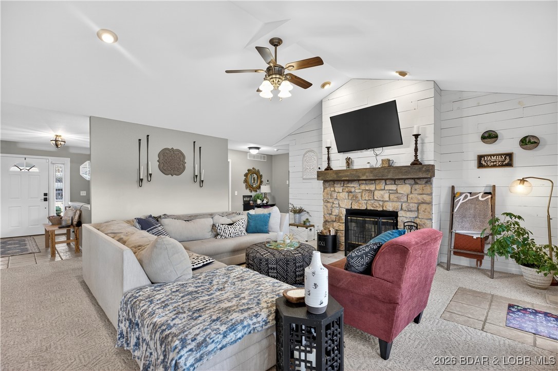 114 Watkins Road Camdenton, MO 65020 - Photo 7 of 45 Living Room to Entry & Primary Wing