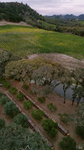 a bedroom with a bed and a fireplace