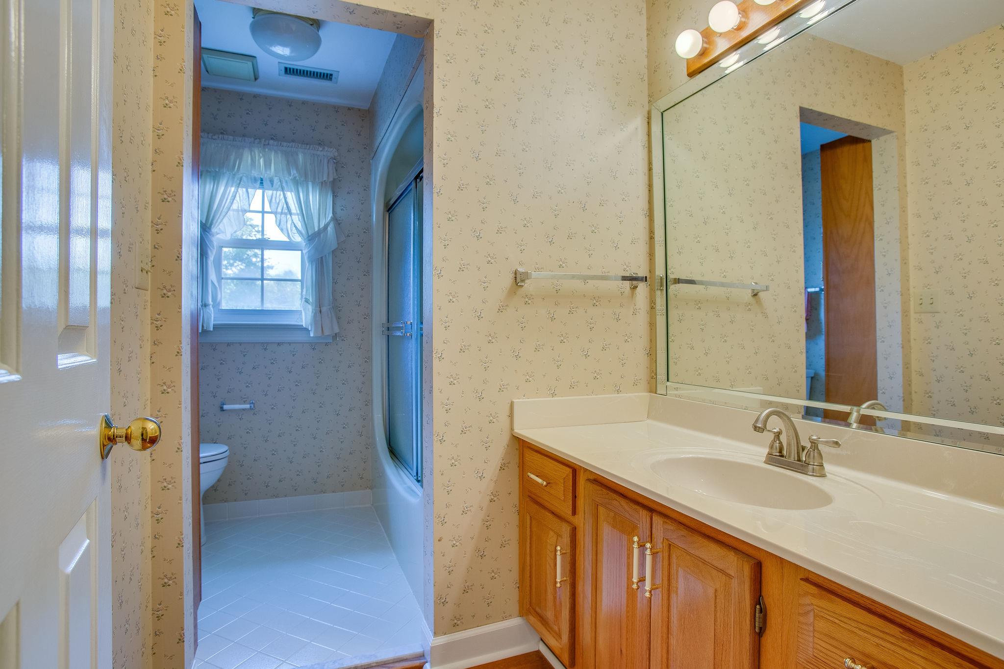 4047 Arno Road Franklin, TN 37064 - Photo 18 of 30 a bathroom with a sink and a mirror