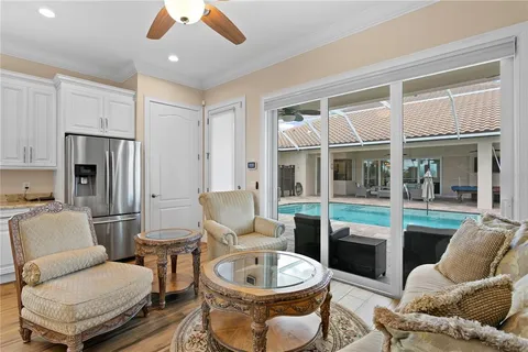 a view of a city with a lake