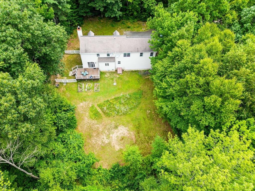28 Birch Drive Petersham, MA 01366 - Photo 35 of 42 an aerial view of residential house with outdoor space and trees all around