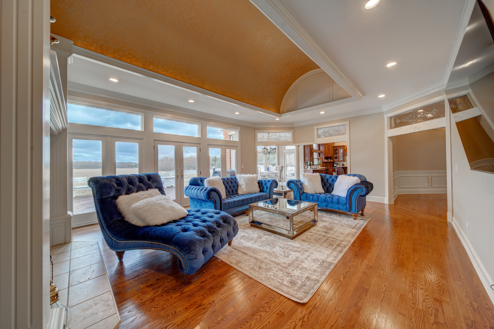3870 North 3000 W Road Bourbonnais, IL 60914 - Photo 9 of 47 a living room with furniture and a wooden floor