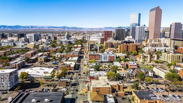 a view of city with balcony