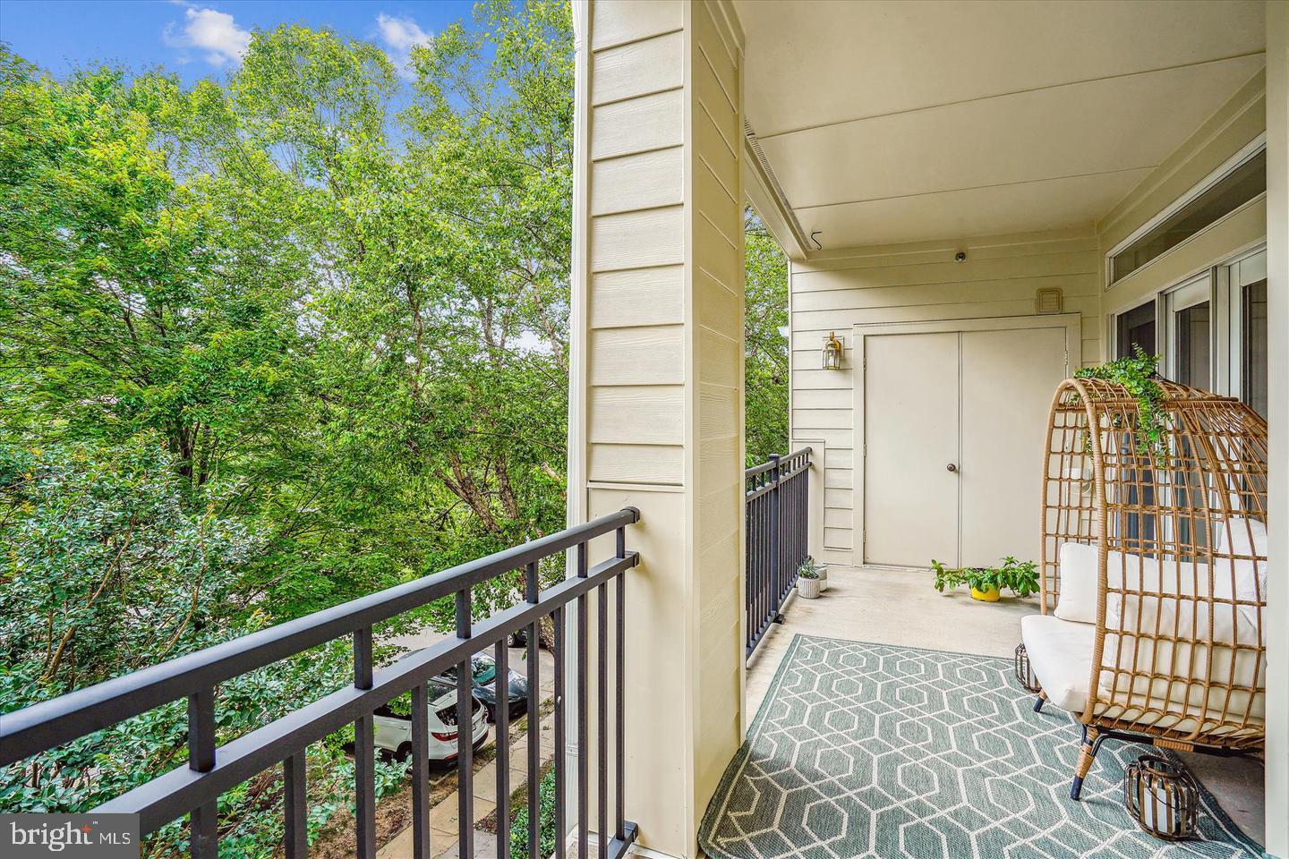 1334 Garden Wall Circle, Unit C Reston, VA 20194 - Photo 5 of 22 a view of a balcony with wooden floor