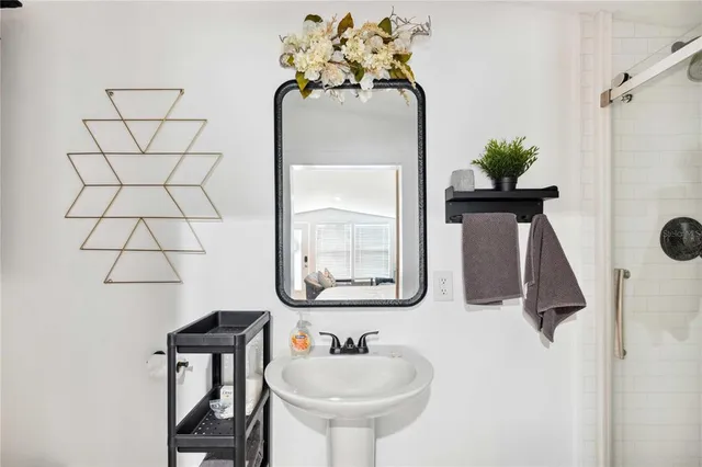 an aerial view of residential house with outdoor space