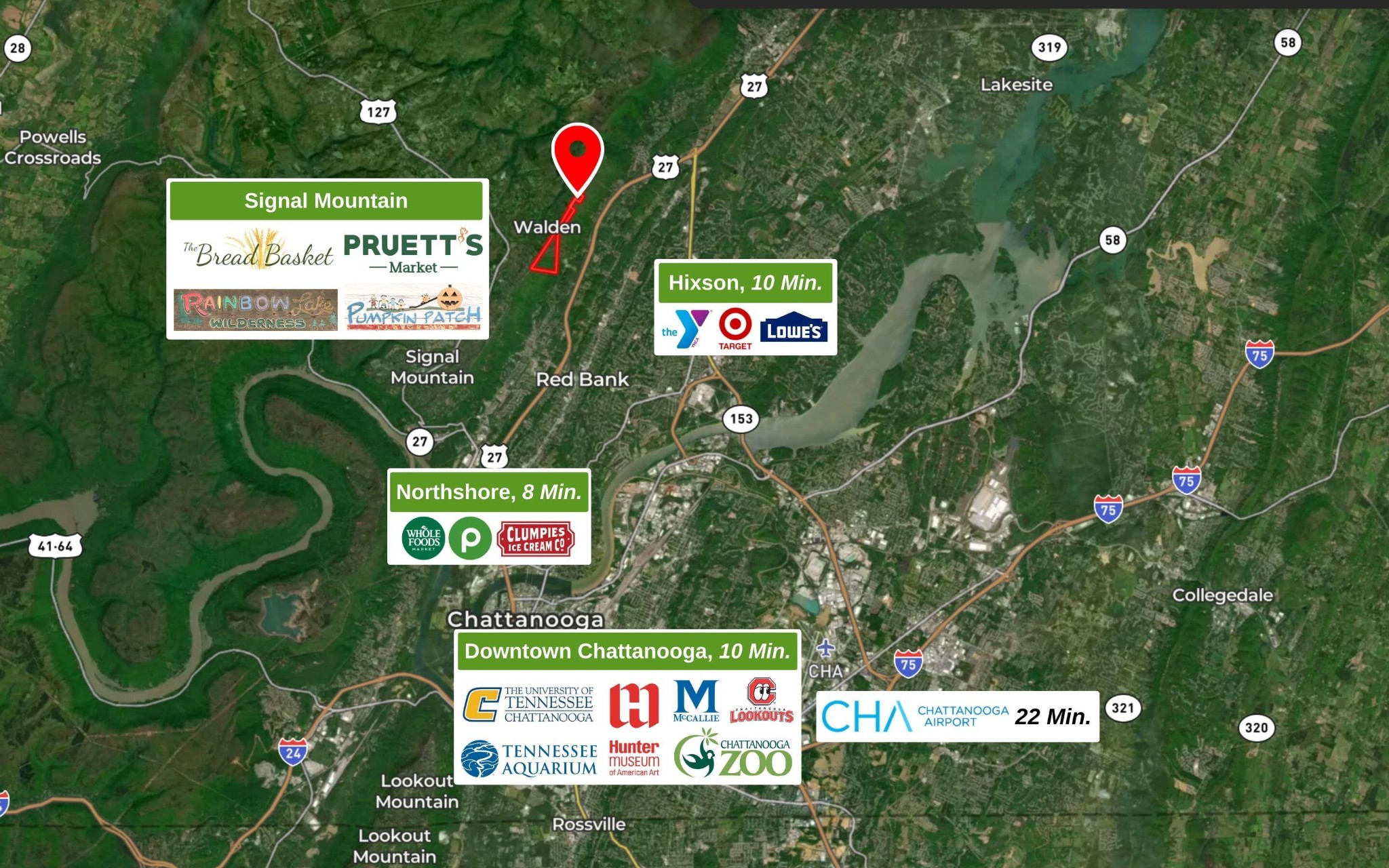 0 East Brow Road Chattanooga, TN 37415 - Photo 28 of 31 a sign that is on a pole