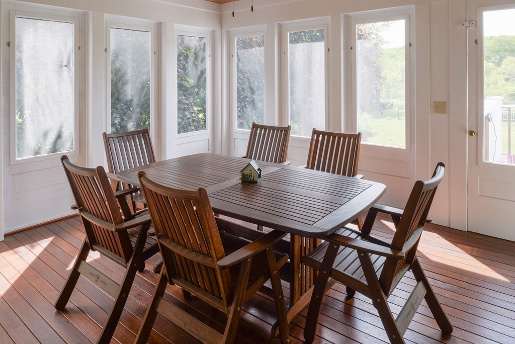 690 Bay Road Hamilton, MA 01982 - Photo 14 of 26 a view of a dining room with furniture window and wooden floor