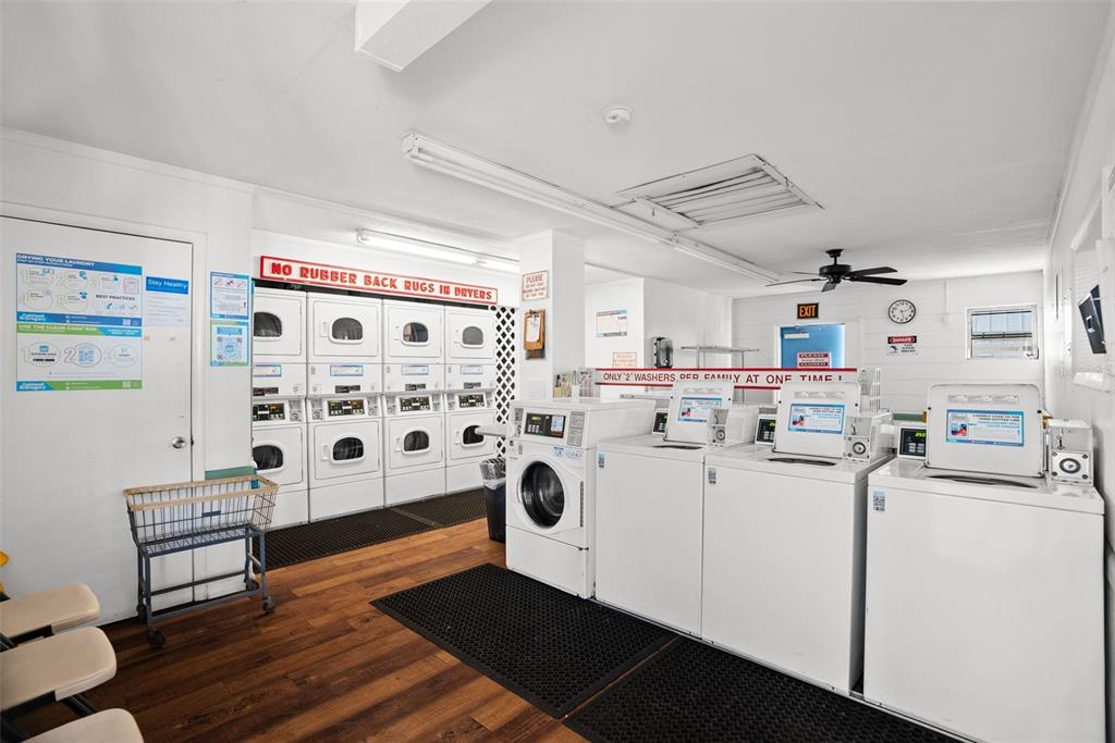 4227 Rax Place, Unit 4227 New Port Richey, FL 34652 - Photo 34 of 42 a storage room with washer and dryer
