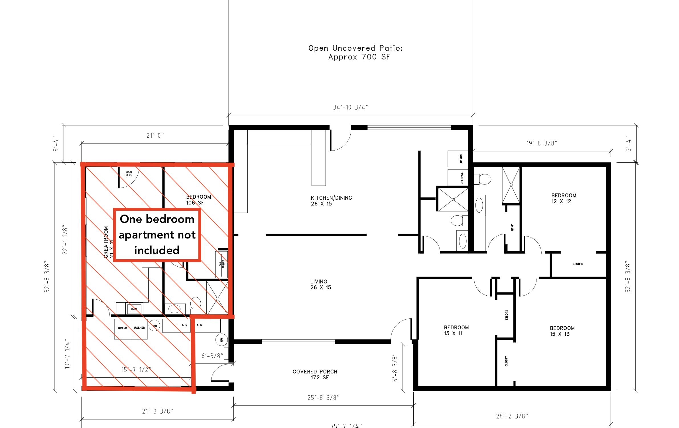 378 El Rey Avenue, Unit MAIN HOUSE St. Augustine, FL 32084 - Photo 16 of 17 a picture of a floor plan
