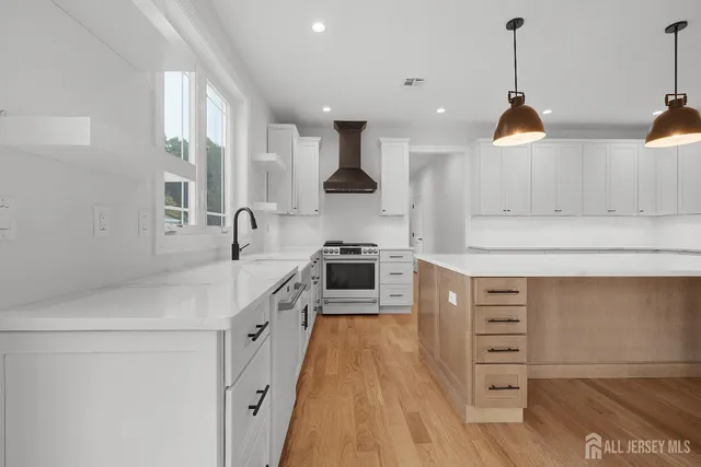 an aerial view of a swimming pool and outdoor space