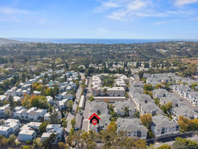 an aerial view of city