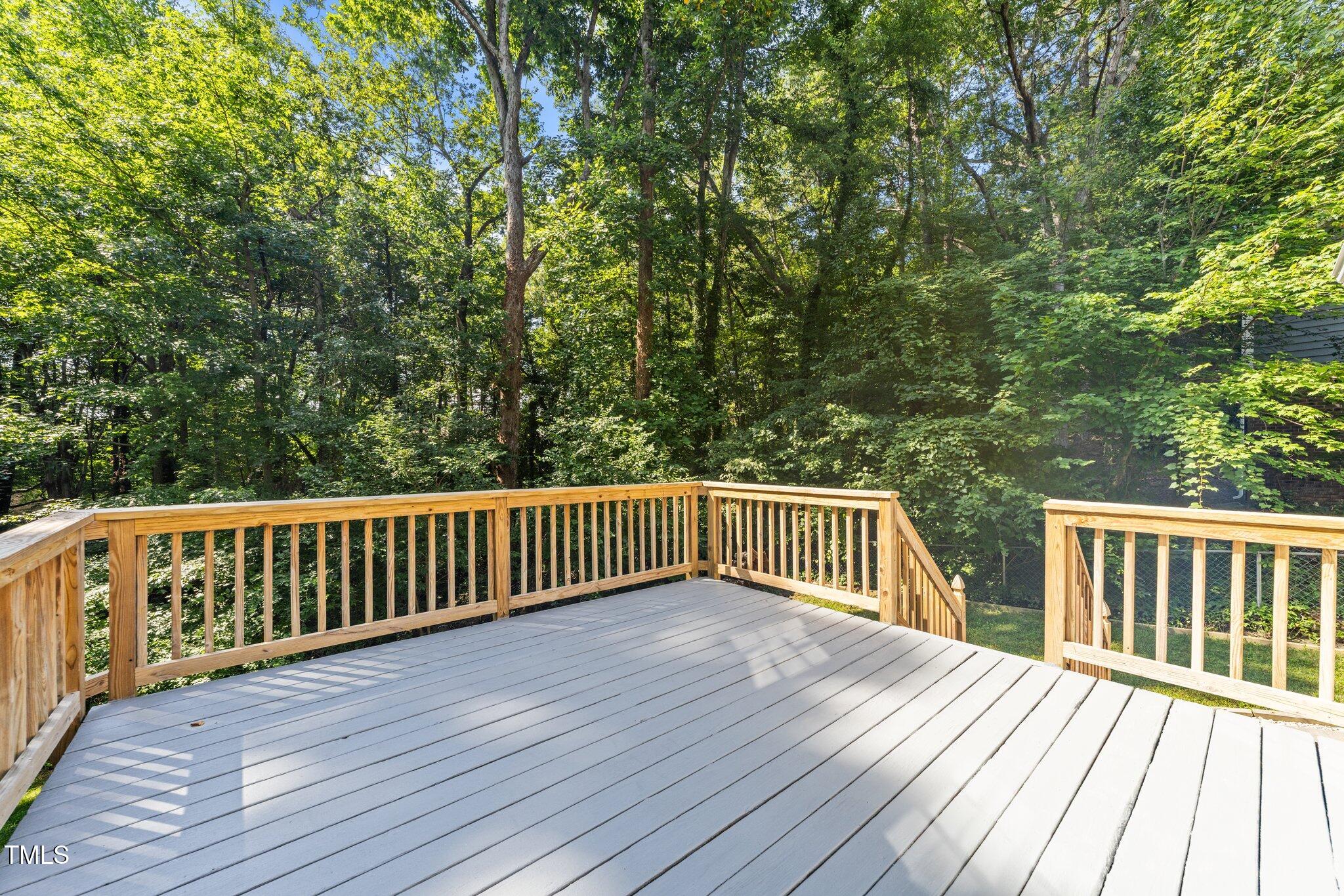 3309 Bearskin Court Raleigh, NC 27606 - Photo 11 of 40 Deck overlooking backyard