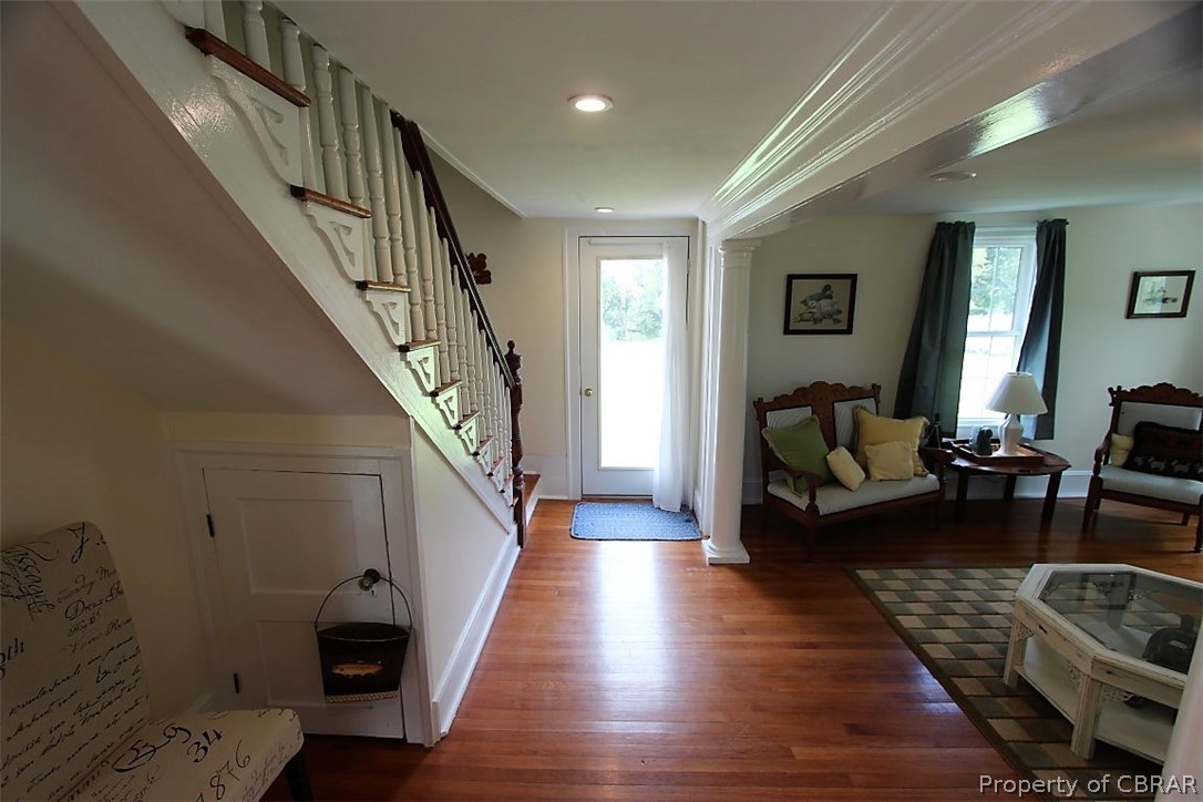 277 Mill Lane Road Cardinal, VA 23025 - Photo 33 of 47 a living room with furniture and a wooden floor
