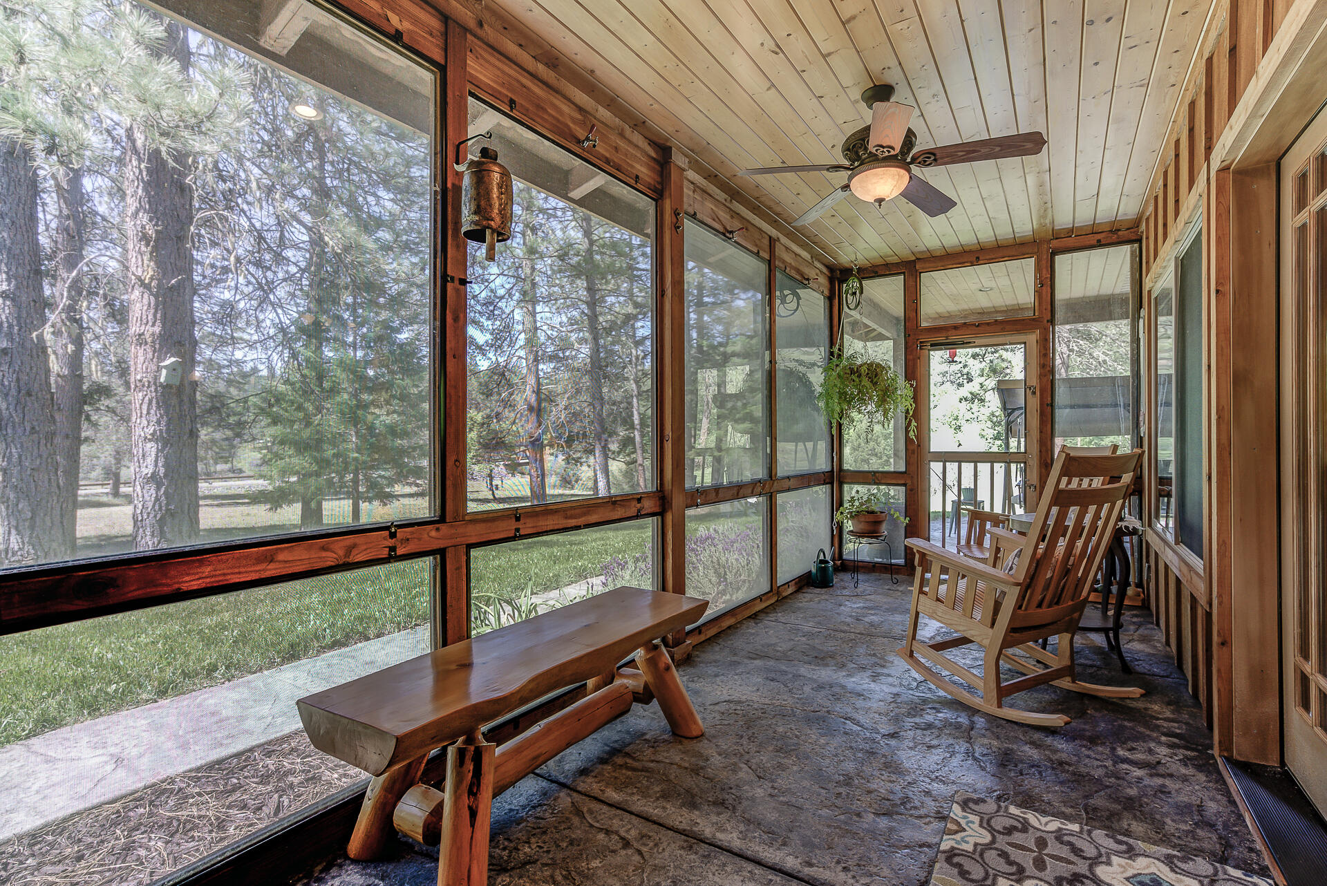 2490 Goose Ranch Road Lewiston, CA 96052 - Photo 13 of 38 a view of a porch with furniture and a yard