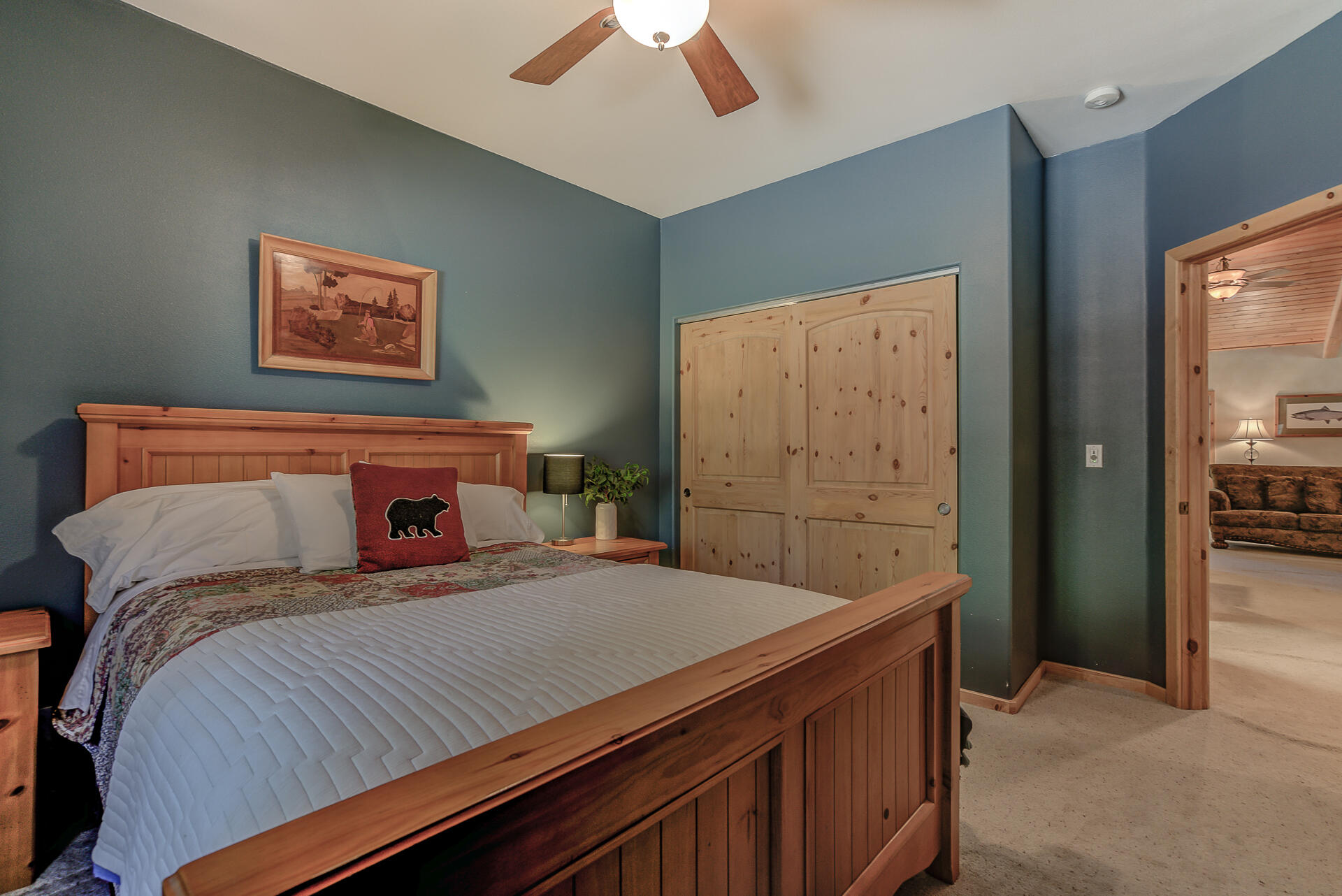 2490 Goose Ranch Road Lewiston, CA 96052 - Photo 17 of 38 a bedroom with a bed and a dresser