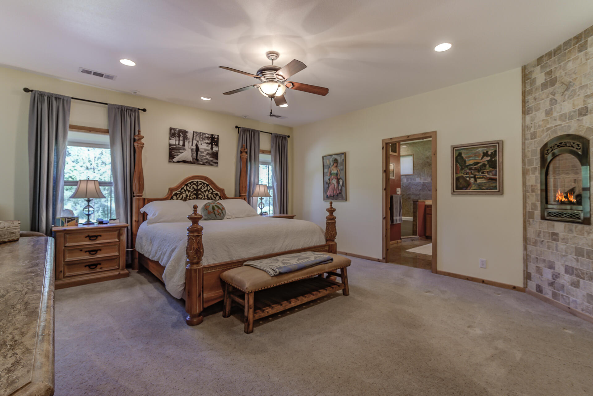 2490 Goose Ranch Road Lewiston, CA 96052 - Photo 21 of 38 a bedroom with a bed and window
