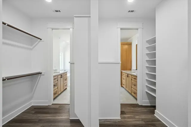 a view of walk in closet