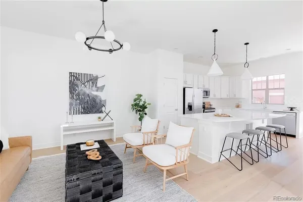 a view of kitchen with breakfast area