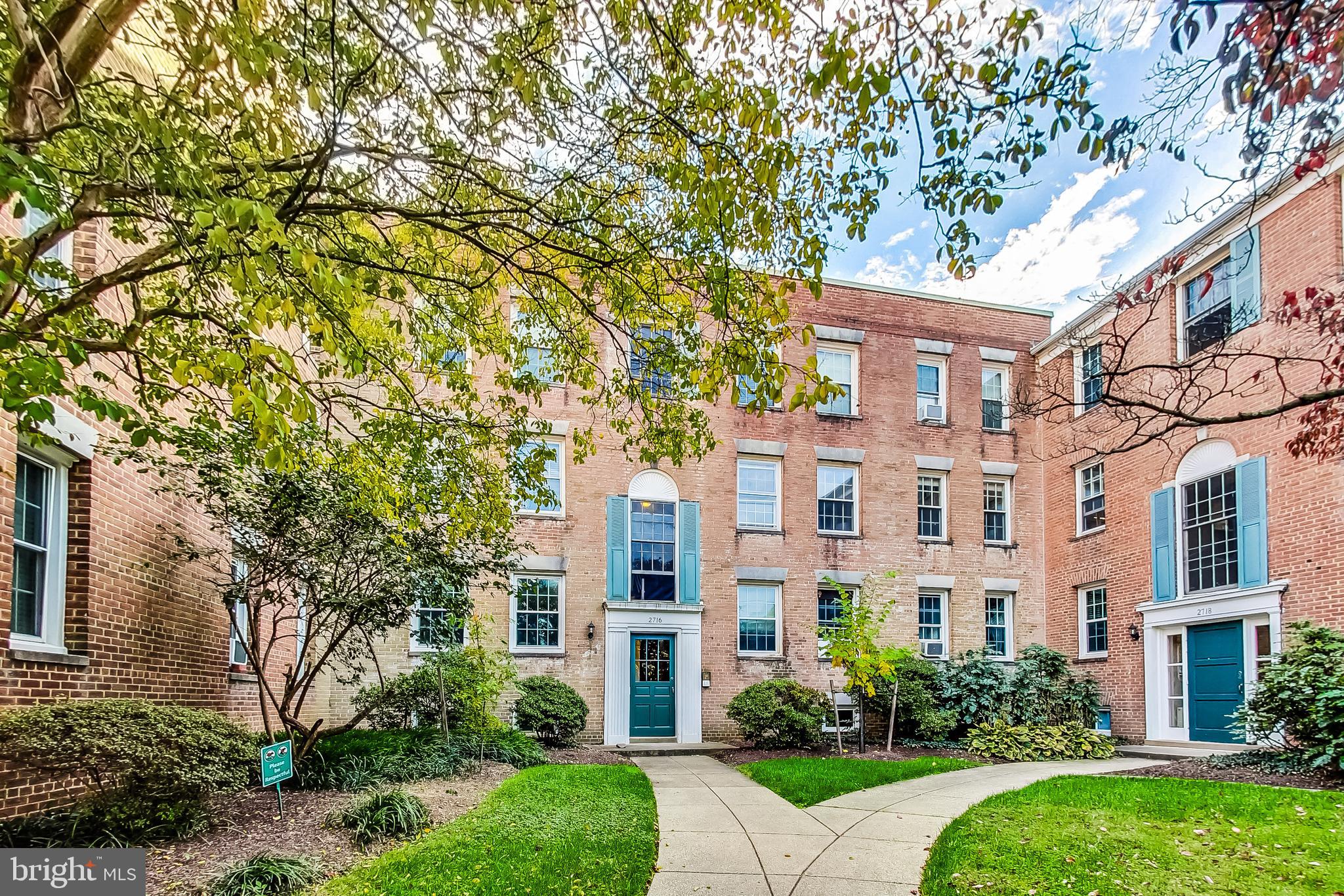 2716 Ordway Street Northwest, Unit 4 Washington, DC 20008 - Photo 3 of 26 Facade view nestled in the trees