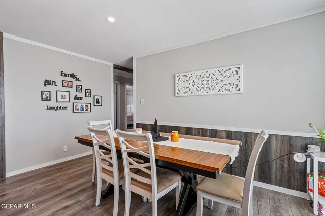 a bedroom with a bed and furniture