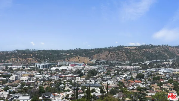 an aerial view of a city