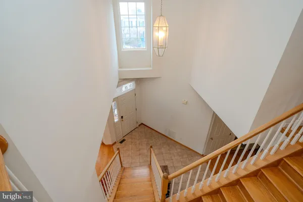 a view of an entryway with staircase