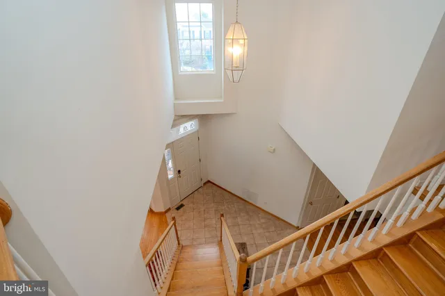 a view of an entryway with staircase