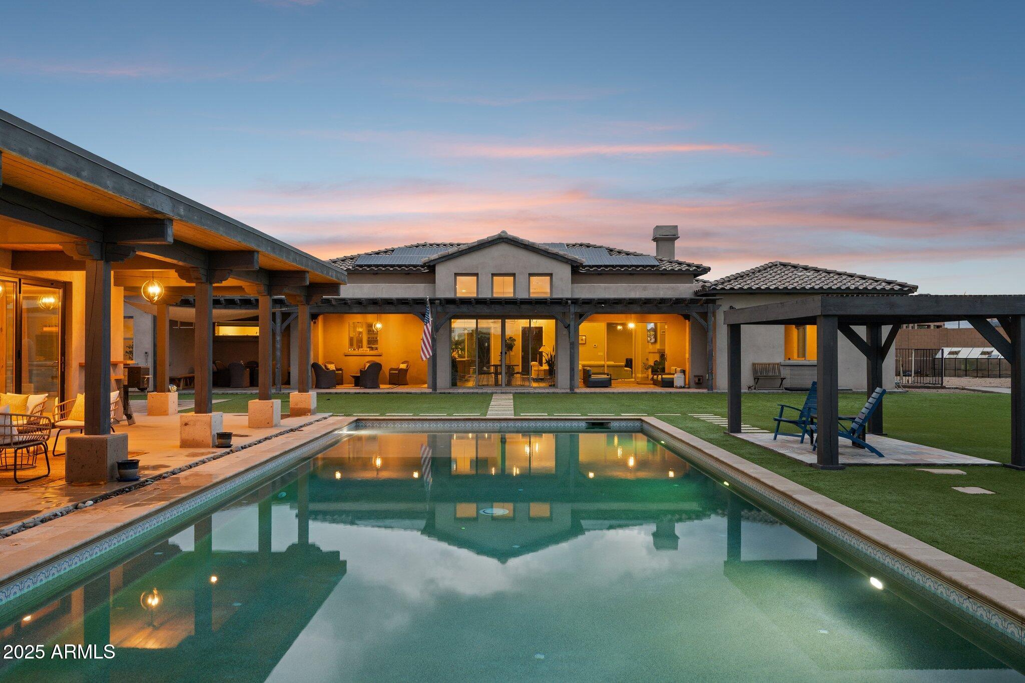 Backyard and Pool House