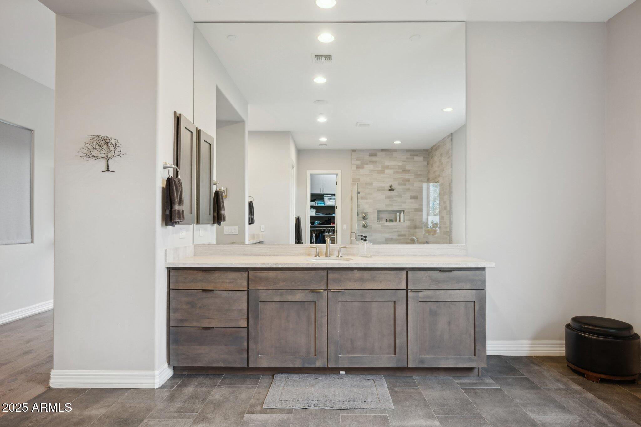 5237 East Montgomery Road Cave Creek, AZ 85331 - Photo 30 of 79 a bathroom with a sink and a mirror