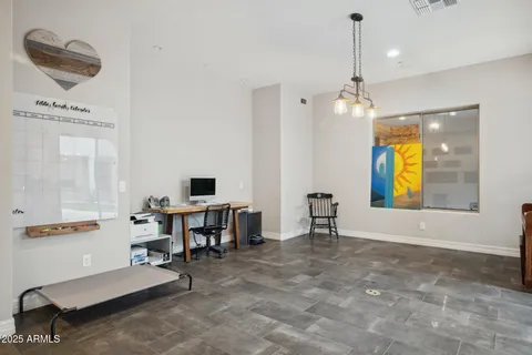 a room with musical instruments