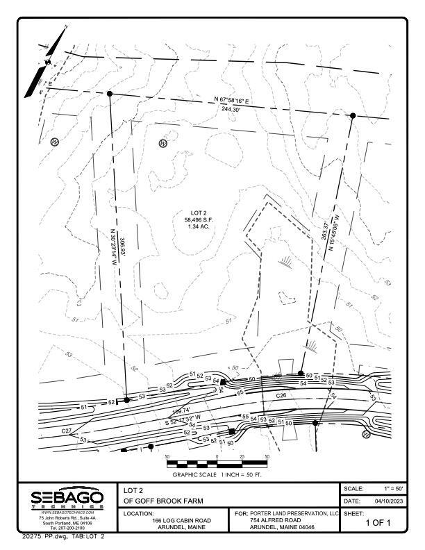 2 Forest Drive Arundel, ME 04046 - Photo 7 of 14 Lot 2 B&W Site Plan JPEG