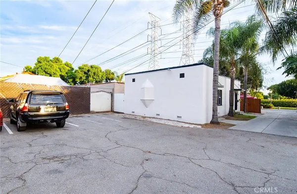 a car parked in front of a house