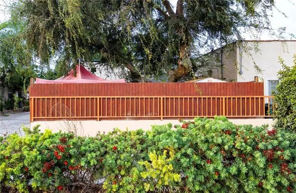 a view of a garden with a small yard