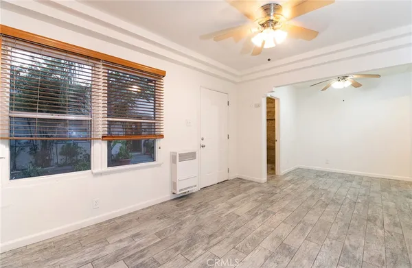 a view of empty room with a window