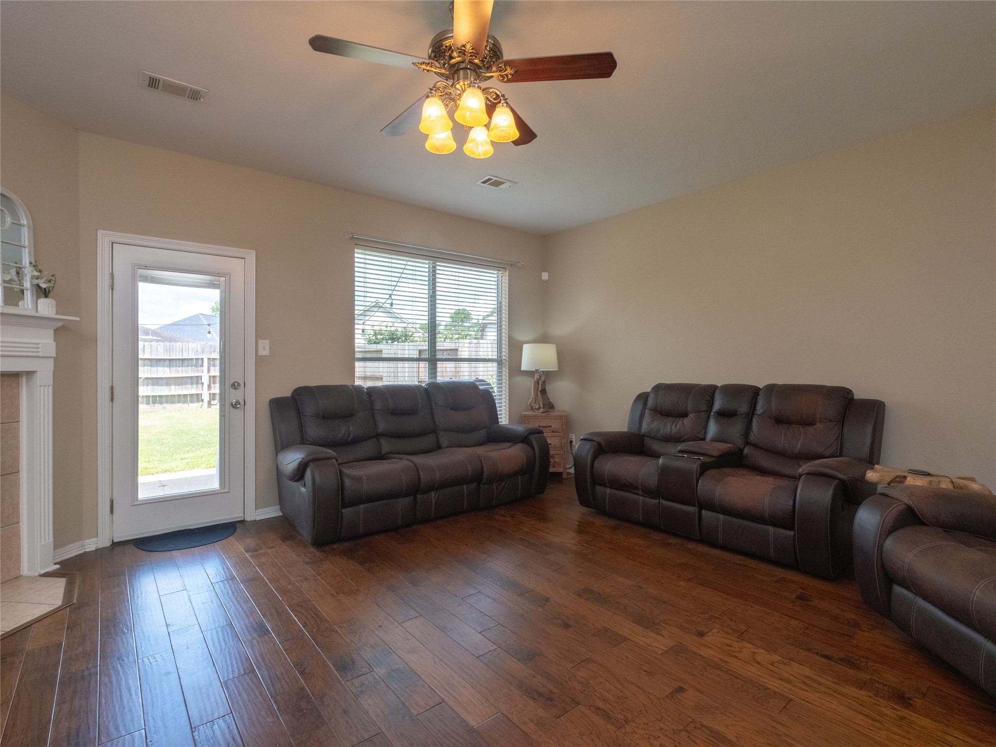 19327 Dickson Park Drive Spring, TX 77373 - Photo 16 of 47 a living room with couches and a coffee table