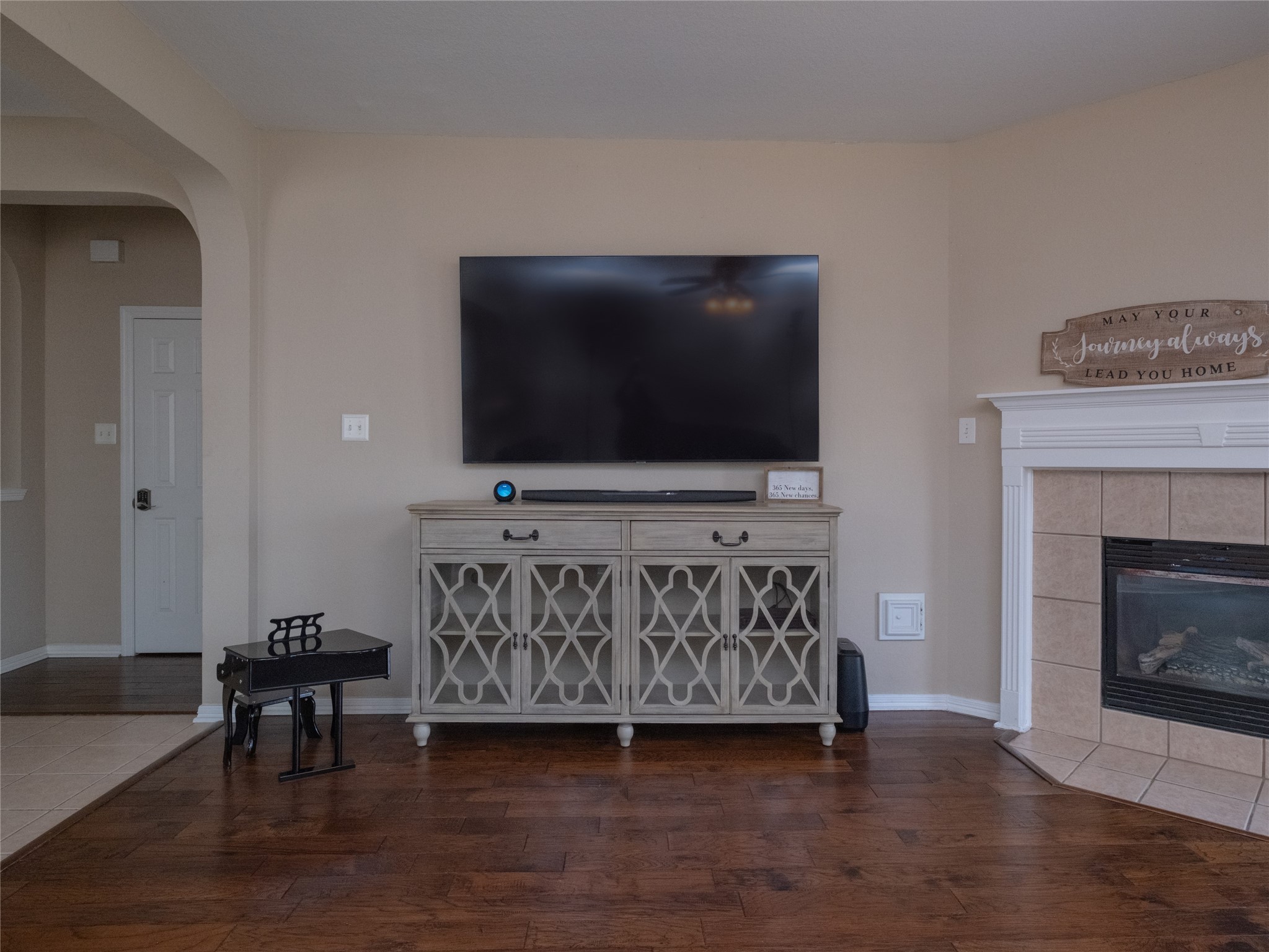 19327 Dickson Park Drive Spring, TX 77373 - Photo 19 of 47 a living room with furniture and a flat screen tv