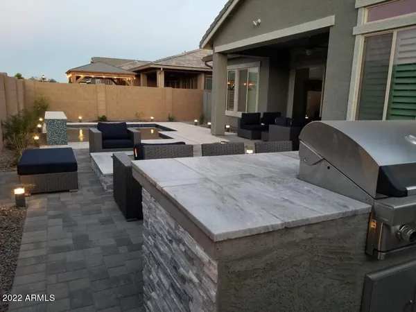 a view of a lobby with black carpet