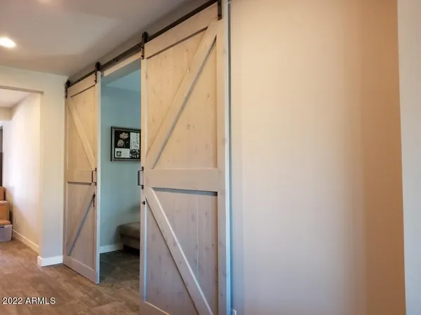 a view of walk in closet with window
