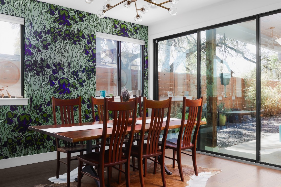 4420 Mt Vernon Drive, Unit A Austin, TX 78745 - Photo 11 of 35 a view of a dining room with furniture window and outside view