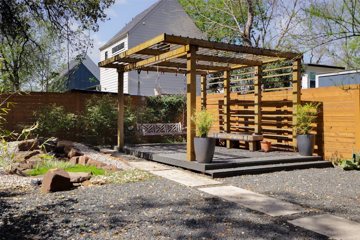 4420 Mt Vernon Drive, Unit A Austin, TX 78745 - Photo 23 of 35 a view of a chair and table in the patio