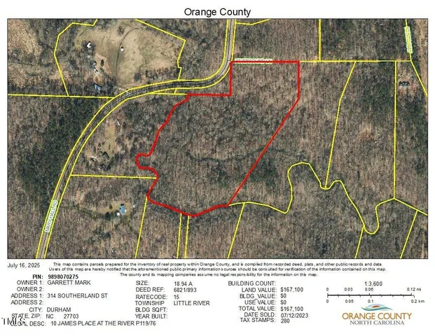 a view of a yard with a trees