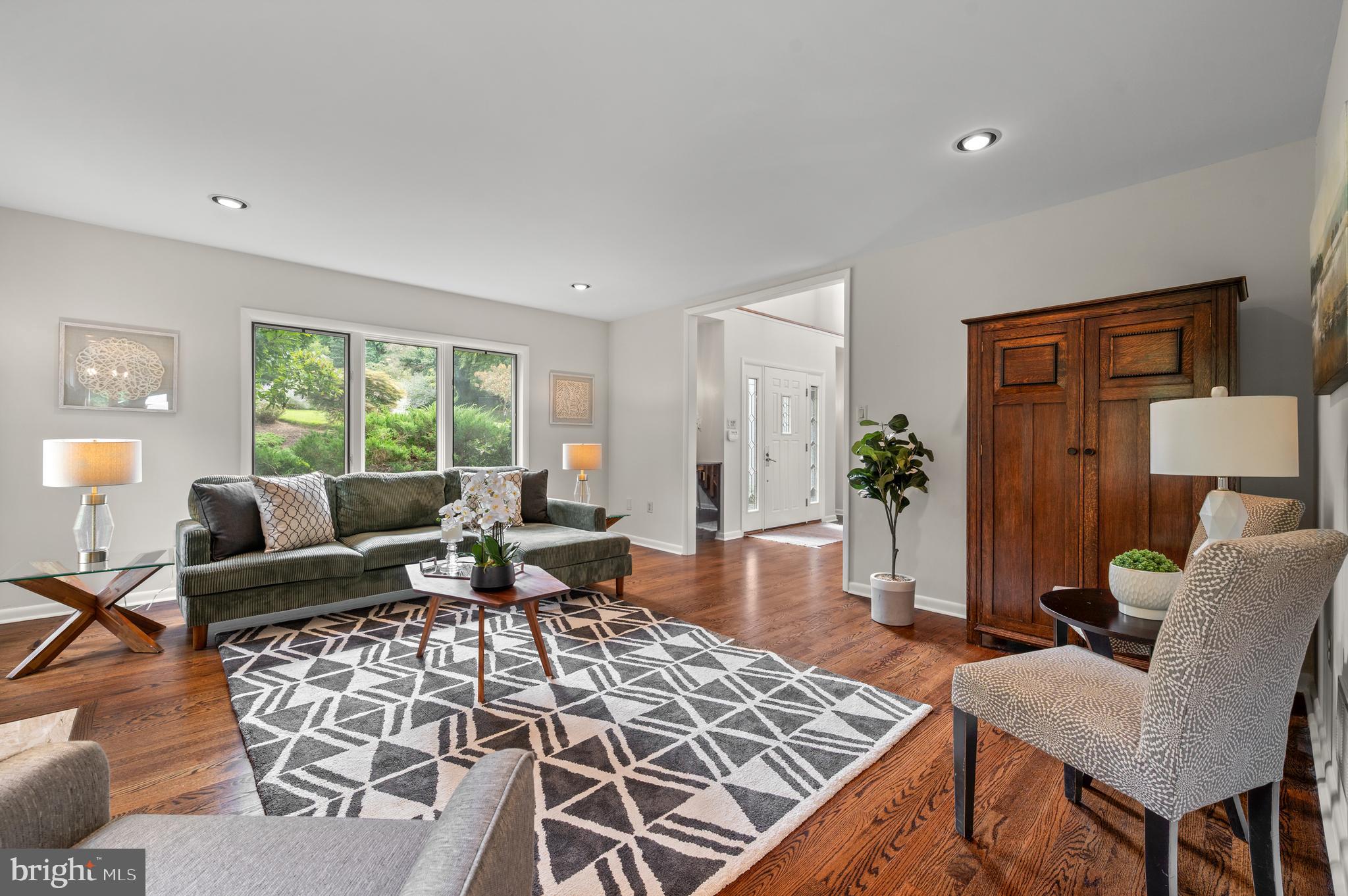 412 Hidden Valley Road Media, PA 19063 - Photo 12 of 51 a living room with furniture and wooden floor