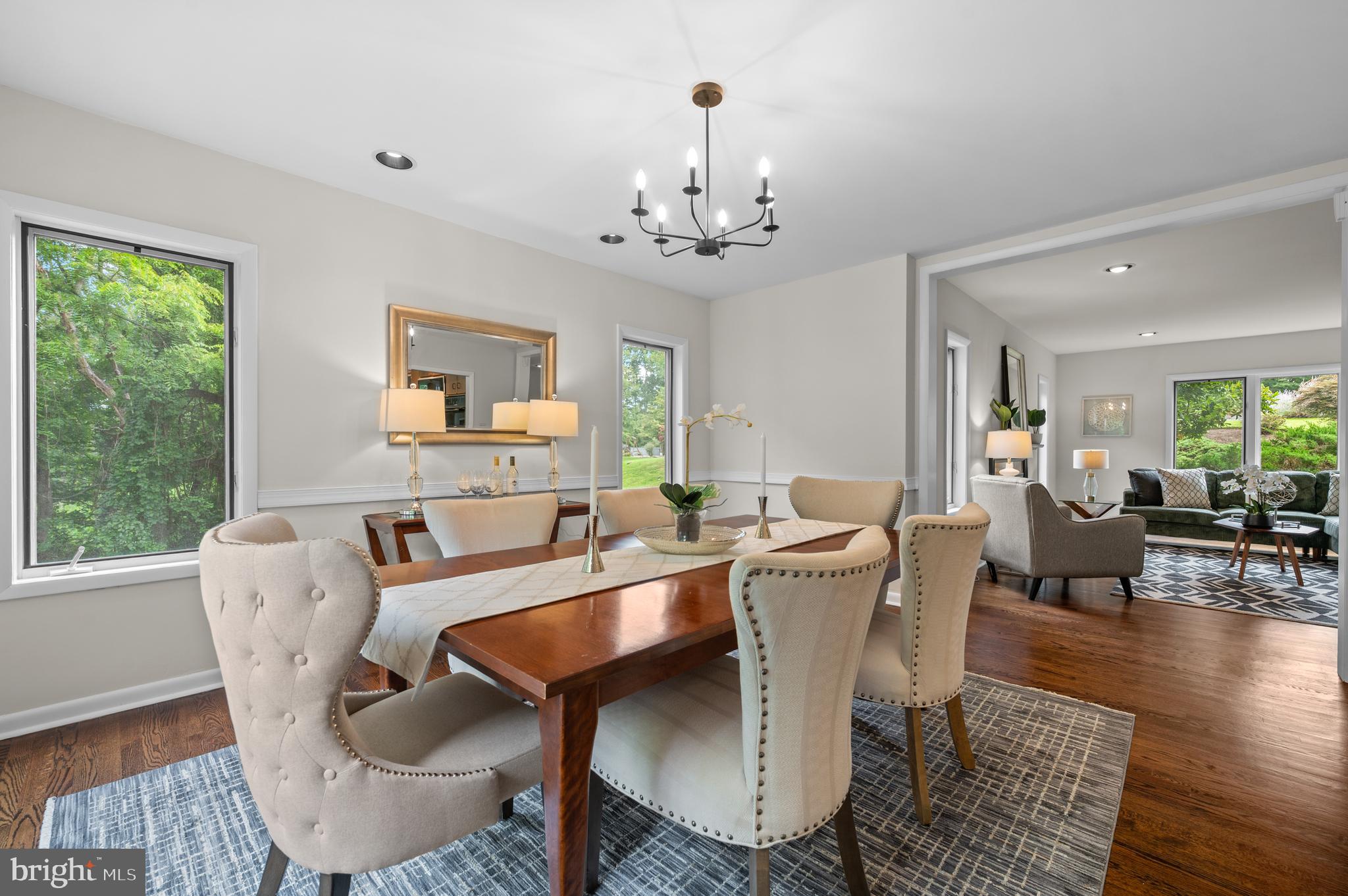 412 Hidden Valley Road Media, PA 19063 - Photo 14 of 51 a view of a dining room with furniture window and wooden floor