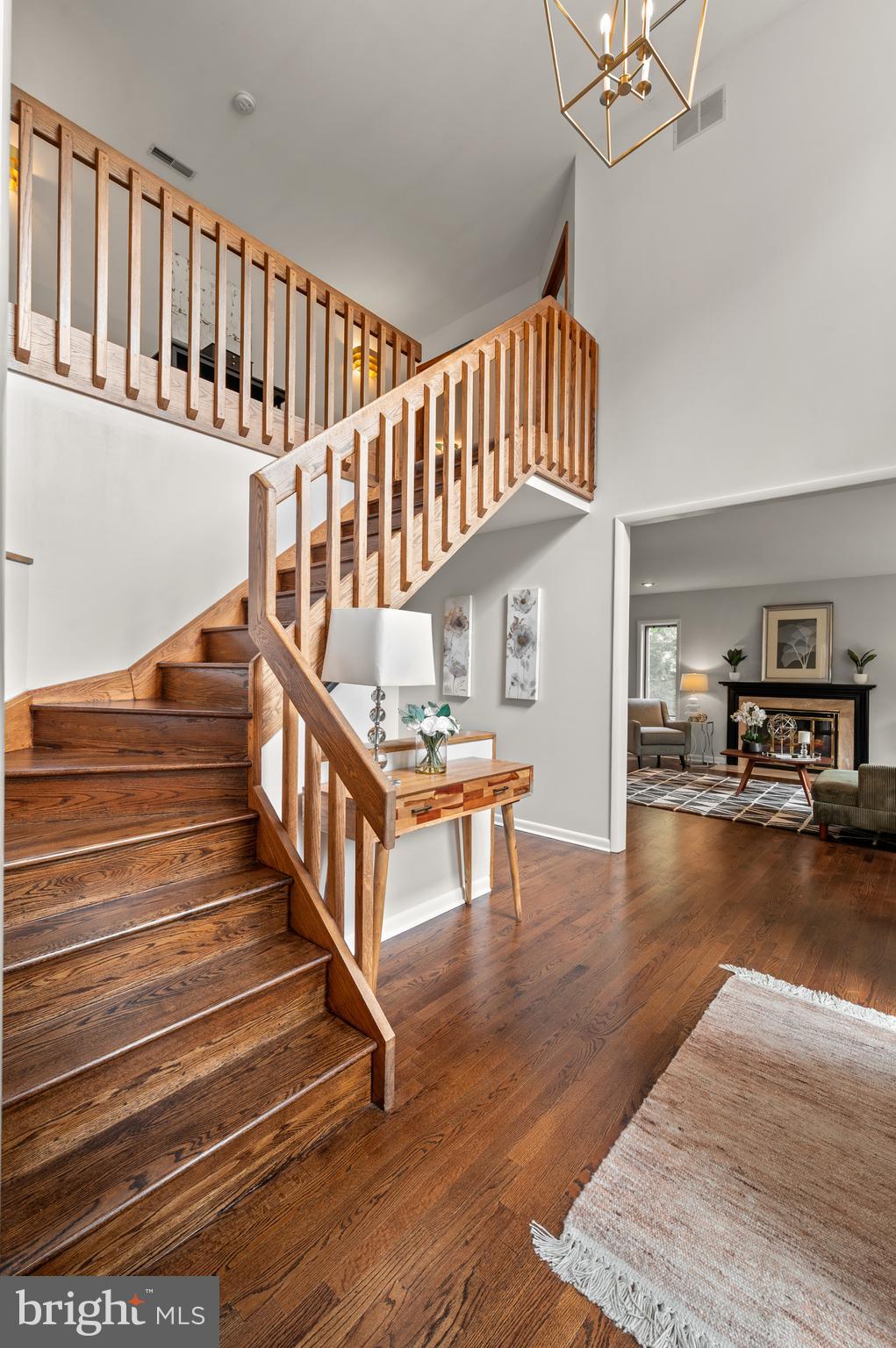 412 Hidden Valley Road Media, PA 19063 - Photo 3 of 51 a view of entryway livingroom and hall with wooden floor