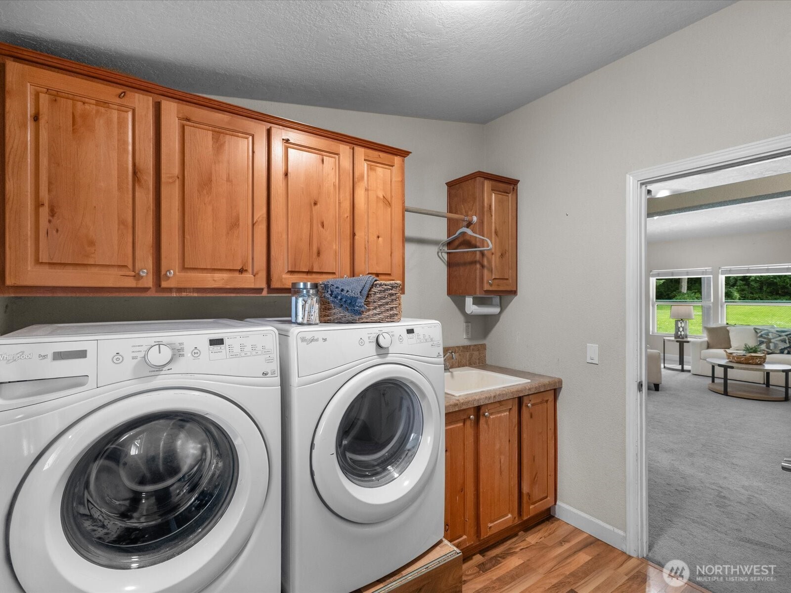 23322 North Lake Cochran Road Monroe, WA 98272 - Photo 28 of 40 a utility room with dryer and washer