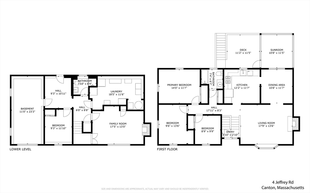 4 Jeffrey Road Canton, MA 02021 - Photo 26 of 26 a picture of a floor plan