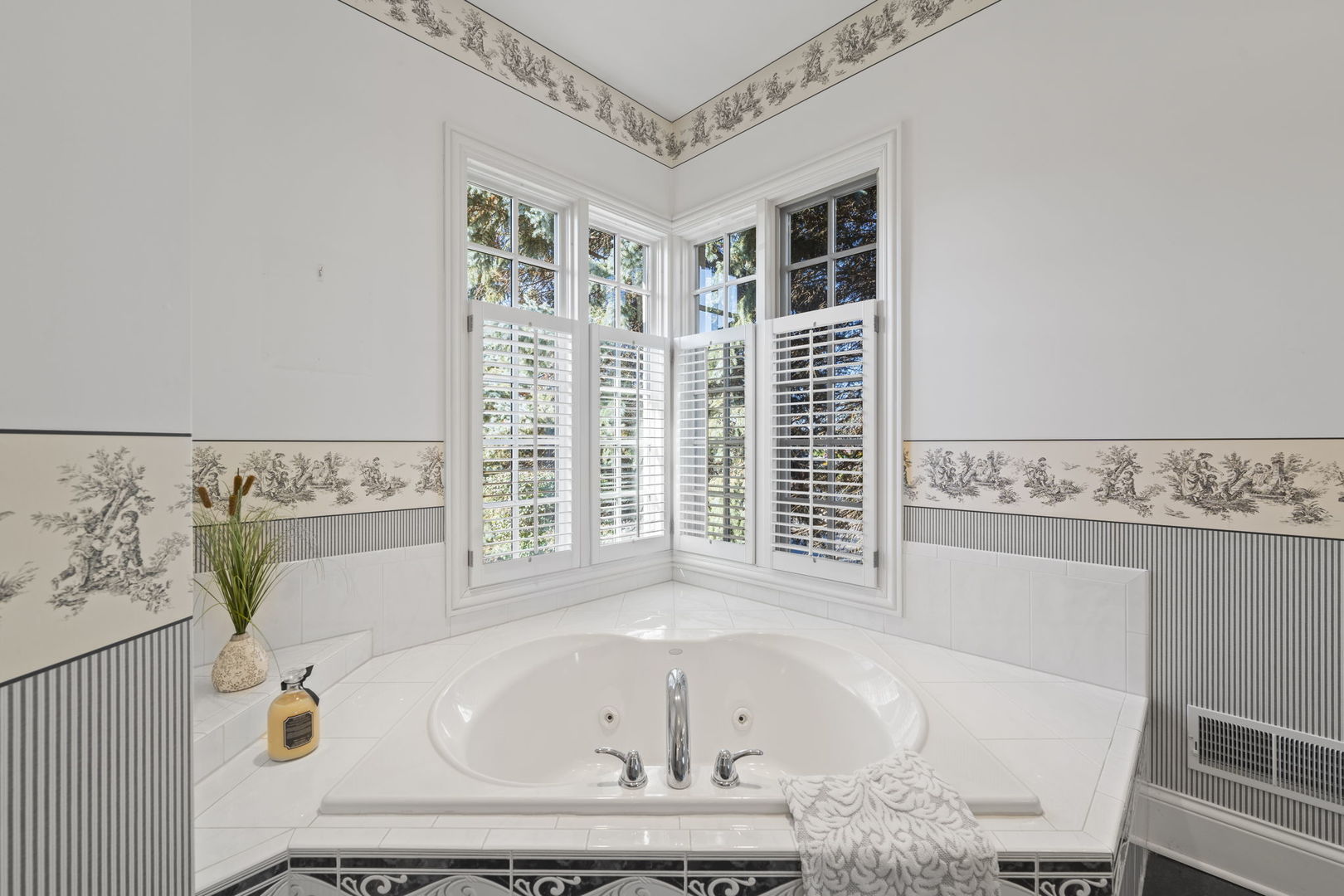 9 Forest Gate Circle Oak Brook, IL 60523 - Photo 11 of 39 a bath tub sitting next to a window