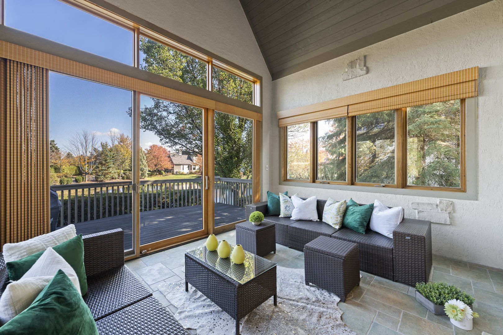 9 Forest Gate Circle Oak Brook, IL 60523 - Photo 16 of 39 a living room with furniture and floor to ceiling windows