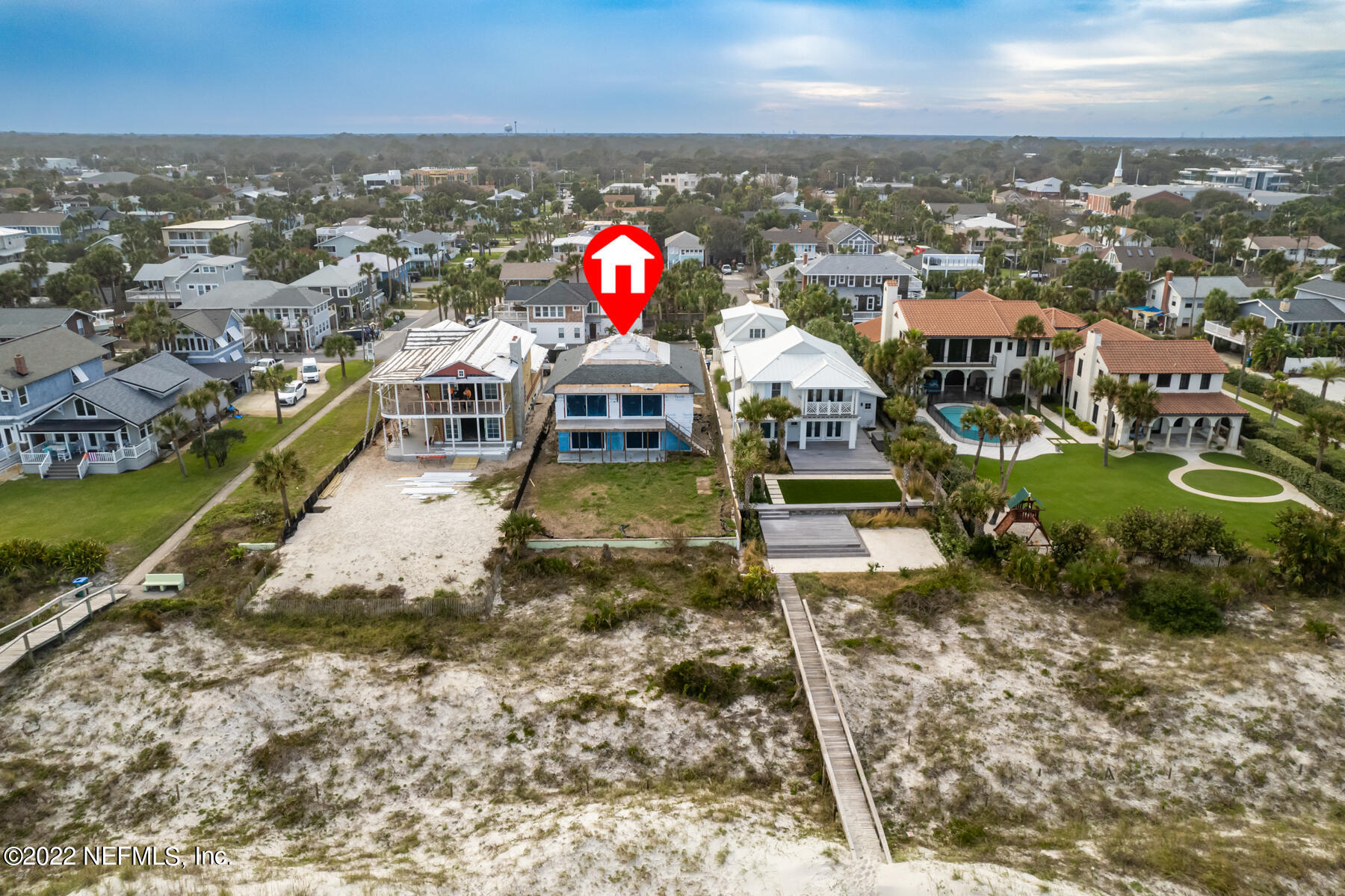 622 Ocean Front Neptune Beach, FL 32266 - Photo 3 of 15 an aerial view of residential houses with outdoor space