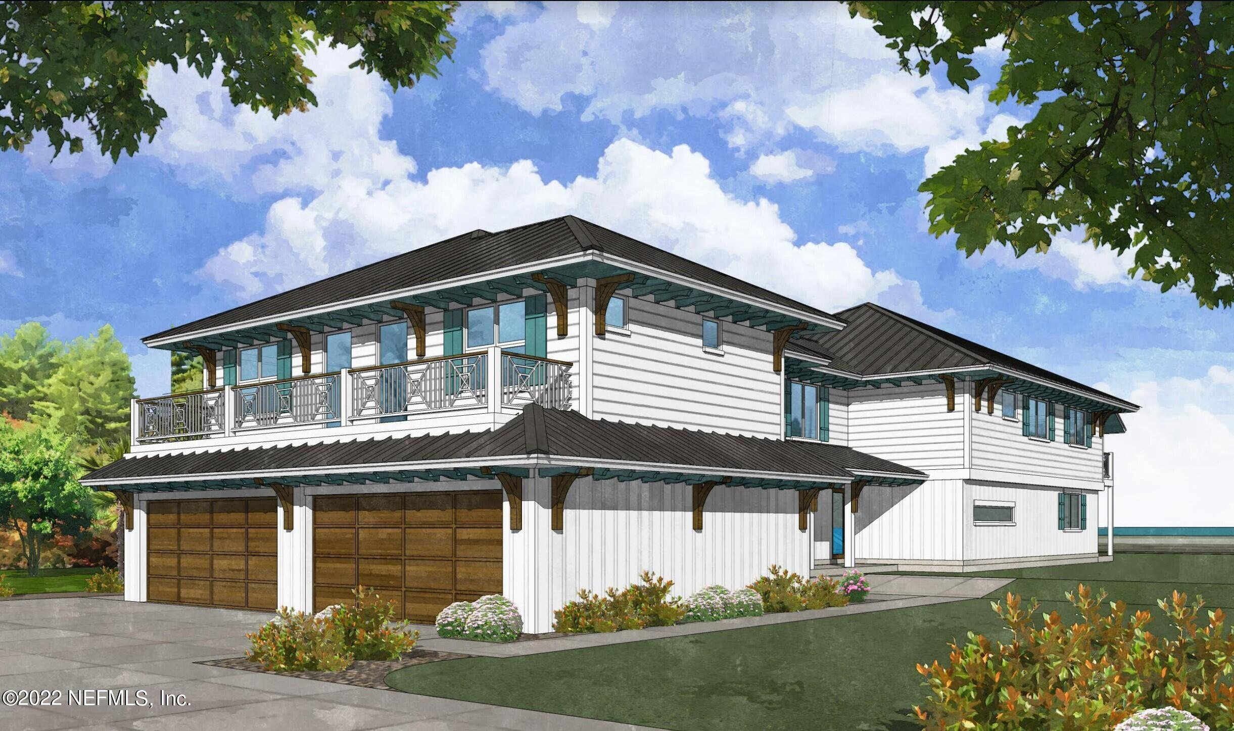 622 Ocean Front Neptune Beach, FL 32266 - Photo 5 of 15 a front view of a house with garden